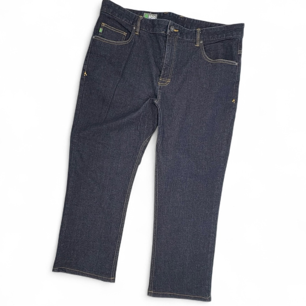 Stio‎ Rivet Jeans Dark Blue Stretch Hiking  40S  Organic Gusset 2000089